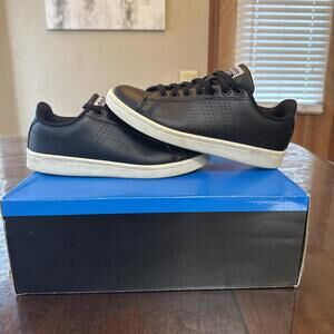 Adidas Cloudfoam Advantage Casual Sneakers-AW3915-Black White-Men-Size 8